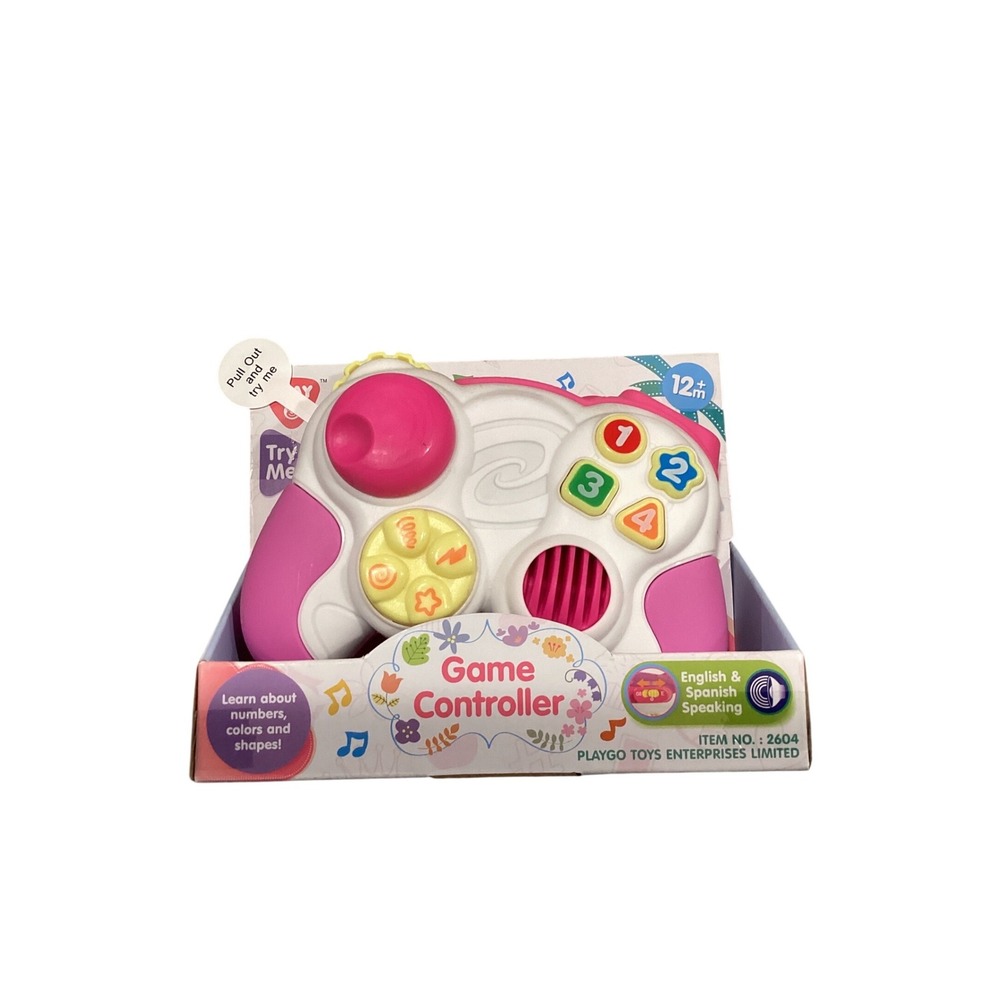 Playgo Pink Game Controller‎ Toddler Learning Toy English Spanish Bilingual 2604